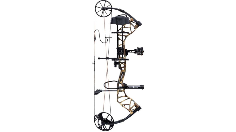 Bear Archery Species XT RTH Compound Bow, RH, 55-70lb, 23.5-30.5in, Black/Fred Bear Camo, AV54A100F7R