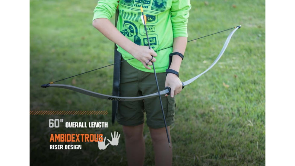 Bear Archery Titan Youth Bow Set, Gray, AYS6500