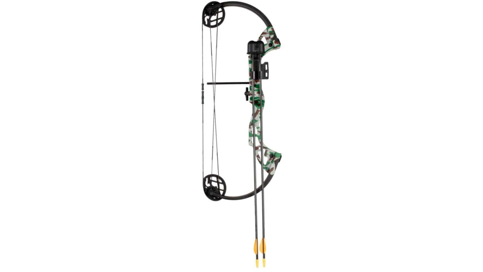 Bear Archery Warrior Youth Compound Bow w/ Biscuit Arrow Rest / Right Handed, Camo, AYS400CR