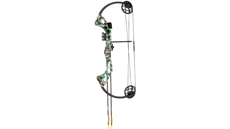 Bear Archery Warrior Youth Compound Bow w/ Biscuit Arrow Rest / Right Handed, Camo, AYS400CR