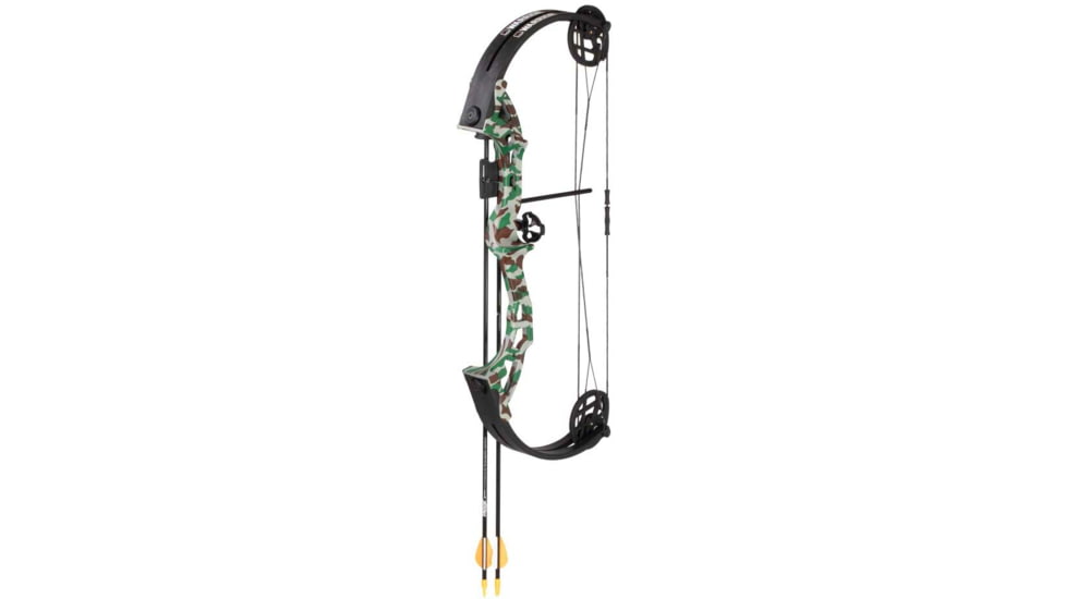Bear Archery Warrior Youth Compound Bow w/ Biscuit Arrow Rest / Right Handed, Camo, AYS400CR
