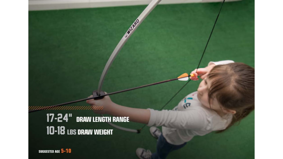 Bear Archery Wizard Youth Bow Set, Gray, AYS6300