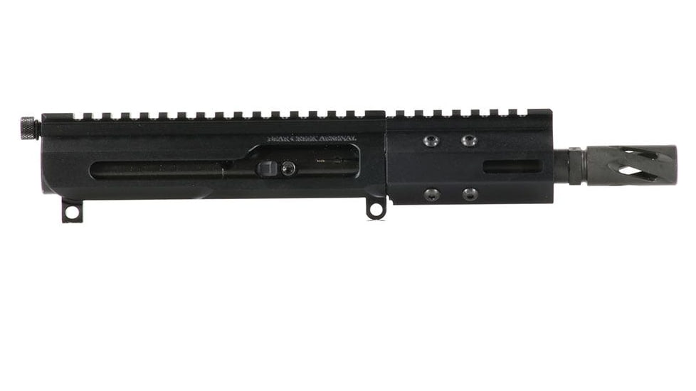 Bear Creek Arsenal AR-9 9MM Billet Right Side Charging Upper Receiver, 5in Parkerized M4 Barrel, 1-10 Twist, Blowback, 4in MLOK, 9069NB-UASCH9MMPSB5110P-4M3