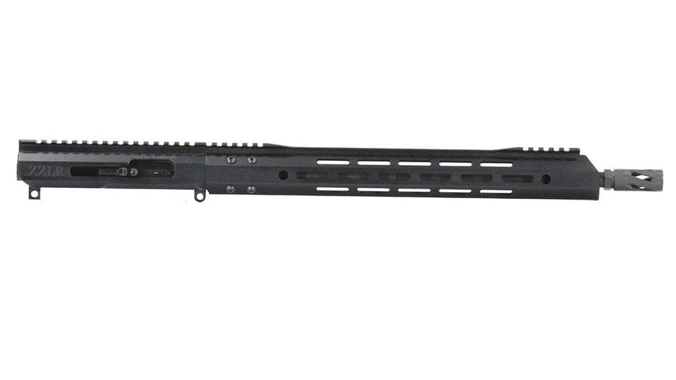 Bear Creek Arsenal AR-22 .22 LR Billet Right Side Charging Bufferless Upper Receiver, 16in Parkerized Heavy Barrel, 1-16 Twist, Blowback, 15in MLOK, 9359NSCH22LHB16116PBUF