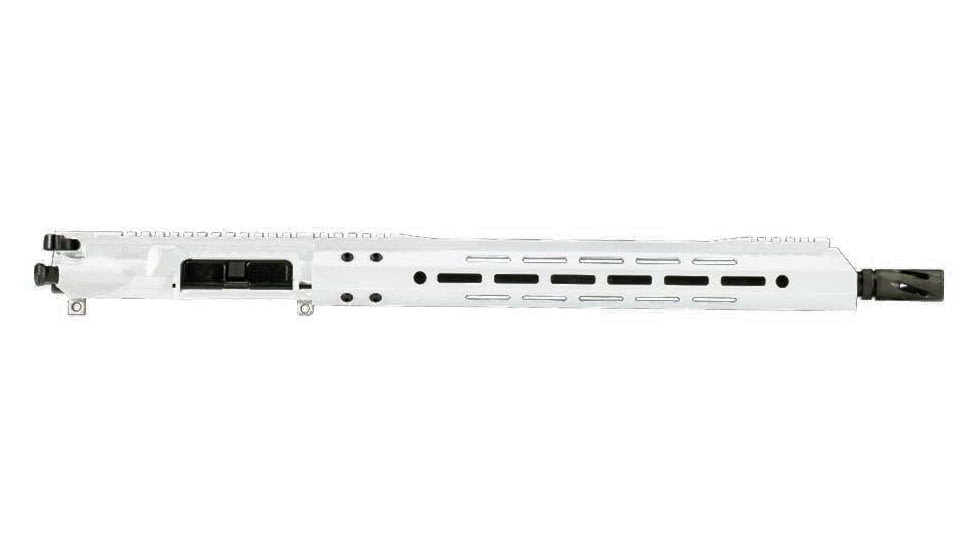 Bear Creek Arsenal AR-15 5.56 NATO Powder Coat Empire White Upper Receiver, 16in Parkerized Dimpled M4 Barrel, 1-8 Twist, Carbine Length, 15in MLOK, Empire White, 9444N-UA556CM41618PEMW-15M3