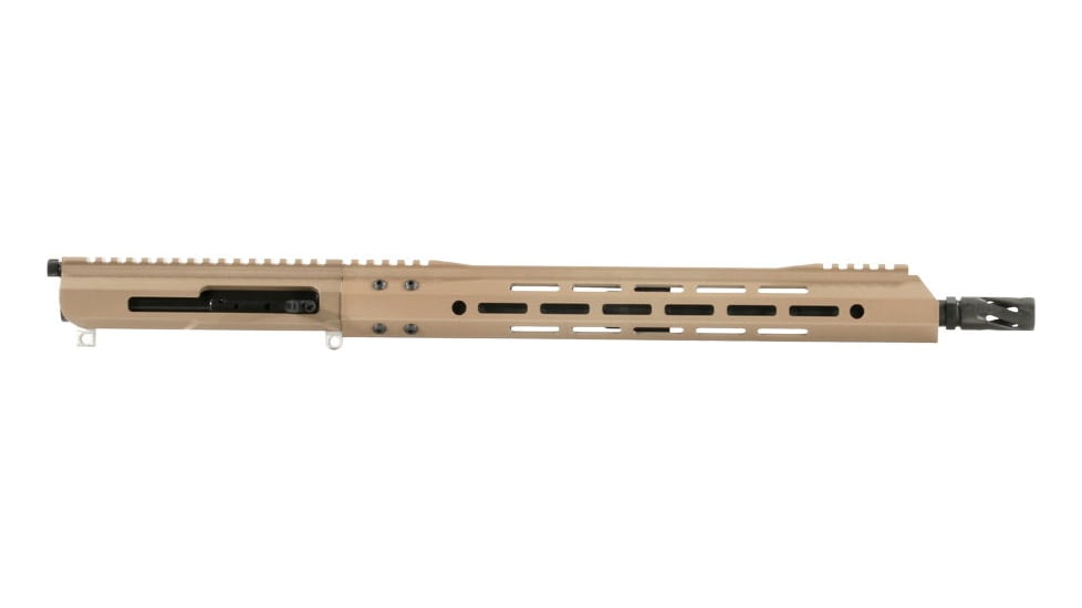 Bear Creek Arsenal AR-15 5.56 NATO Powder Coat Flat Dark Earth Right Side Charging Upper Receiver, 16in Parkerized M4 Barrel, 1-8 Twist, Carbine Length, 15in MLOK, Flat Dark Earth, 9480NSCH556CM41618PPFD