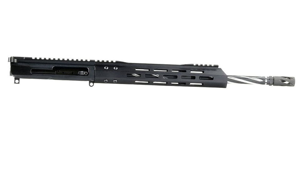 Bear Creek Arsenal AR-15 .300 Blackout Dual Charging Upper Receiver, 16in Black Nitride 416R SS Bear Claw Fluted Heavy Barrel, 1-8 Twist, Carbine Length, 11.5in MLOK, 9732NDCH300CHB1618SSBCF