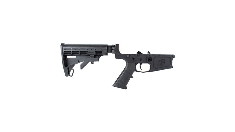 Bear Creek Arsenal AR-10 Multi-Caliber Complete Billet Lower Assembly, Black Anodized, LAAR10-BL