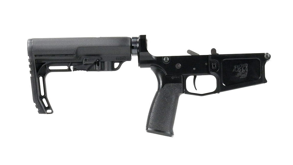 Bear Creek Arsenal AR-10 Multi-Caliber Complete Billet Lower Assembly with MFT BattleLink Stock, Grip Velocity 3 lb Trigger, Black Anodized, LAAR10-BLBET