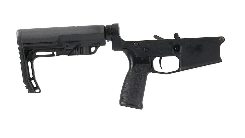 Bear Creek Arsenal AR-10 Multi-Caliber Complete Forged Lower Assembly with MFT BattleLink Stock, Grip Velocity 3 lb Trigger, Black Anodized, LAAR10-FLBET