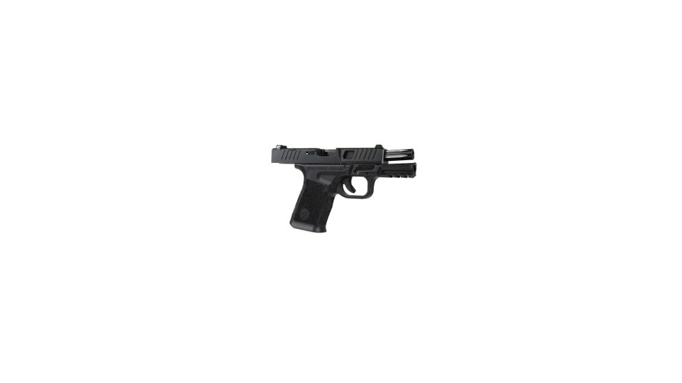 Bear Creek Arsenal BC-102 BCA Grizzly Compact Window Cut 9mm Handgun 9mm 416R SS Black Wolf Fluted Barrel 116 Twist 15+1 Capacity C509AD9E, CGP102-91919SSBWFWC2MPOLY
