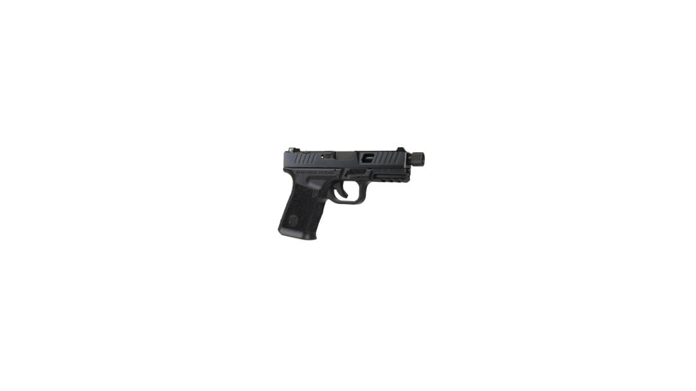 Bear Creek Arsenal BC-102 BCA Grizzly Compact Window Cut 9mm Handgun 9mm Black Nitride Threaded Barrel 116 Twist 15+1 Capacity EE331818, CGP102-91919MTH-TCWC2MPOLY