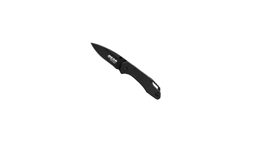 Bear Edge G10 Black Assisted Drop Point Sideliner, 4.5in, 71502