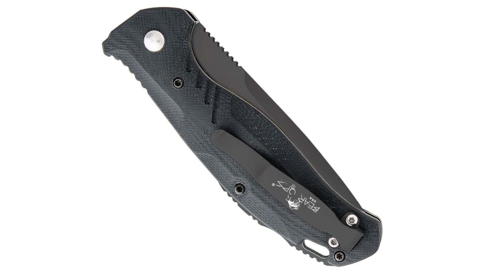 Bear OPS Auto Bold Action 10 Folding Knife, 3in, Sandvik 14C28N Stainless Steel, Black G10 Handle, AC-1000-B4-B
