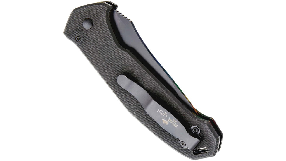 Bear OPS Auto Bold Action 5 Folding Knife, 3.75in, Sandvik 14C28N Stainless Steel, Black G10 Handle, AC-551-B4-B