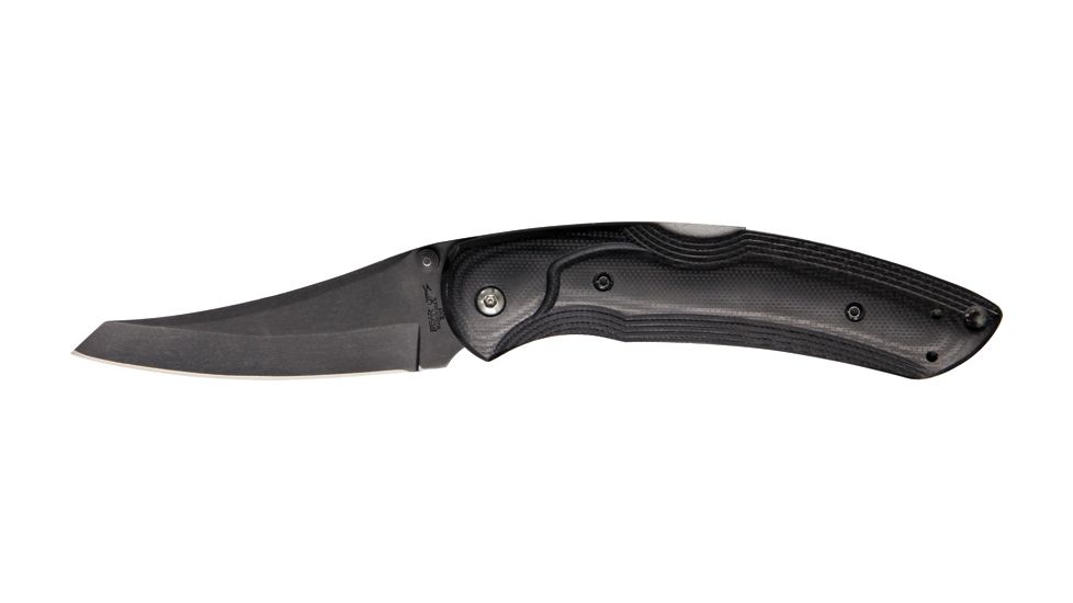Bear Ops Persuader Fold Knife, modified tanto Blade, Polished black G-10 Handle BC32012