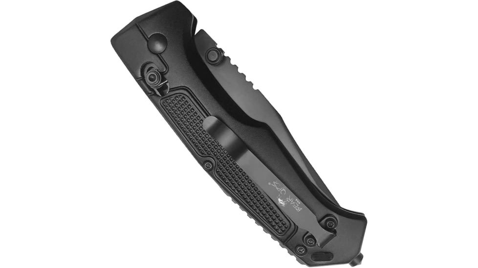 Bear OPS Slide Lock Folding Knife, 4.5in, Modified Clip Point, Black Aluminum, MC-550-AlBK-B