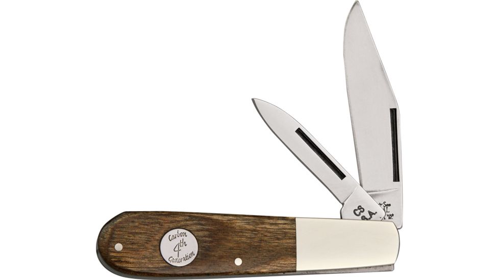 Bear &amp; Son Barlow Fold Knife, High polished 1095 Carbon Steel Blade, Heritage walnut Handle BCC2281