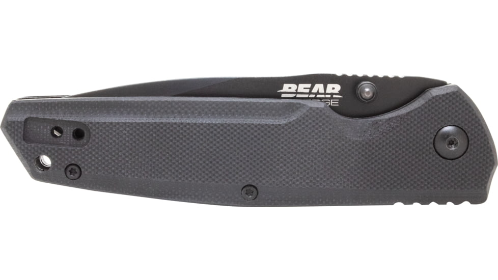 Bear &amp; Son Cutlery 4 1/2 Black G10 Assisted Sideliner - 61100