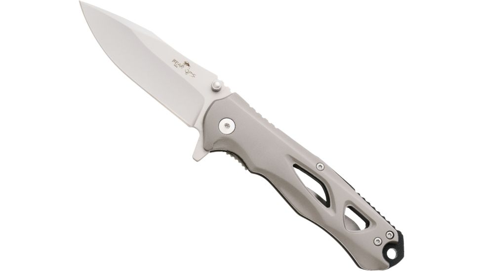 Bear &amp; Son Cutlery 4 1/2 Stainless Steel Handle With Satin Finish Blade With Pocket Clip - MC-400-SS-S