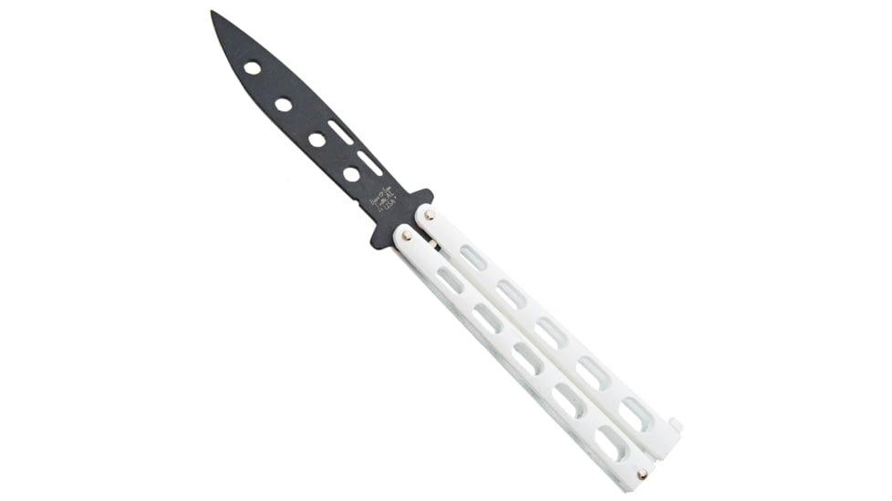 5 in.  WHITE BUTTERFLY POWDER COATED TRAINER