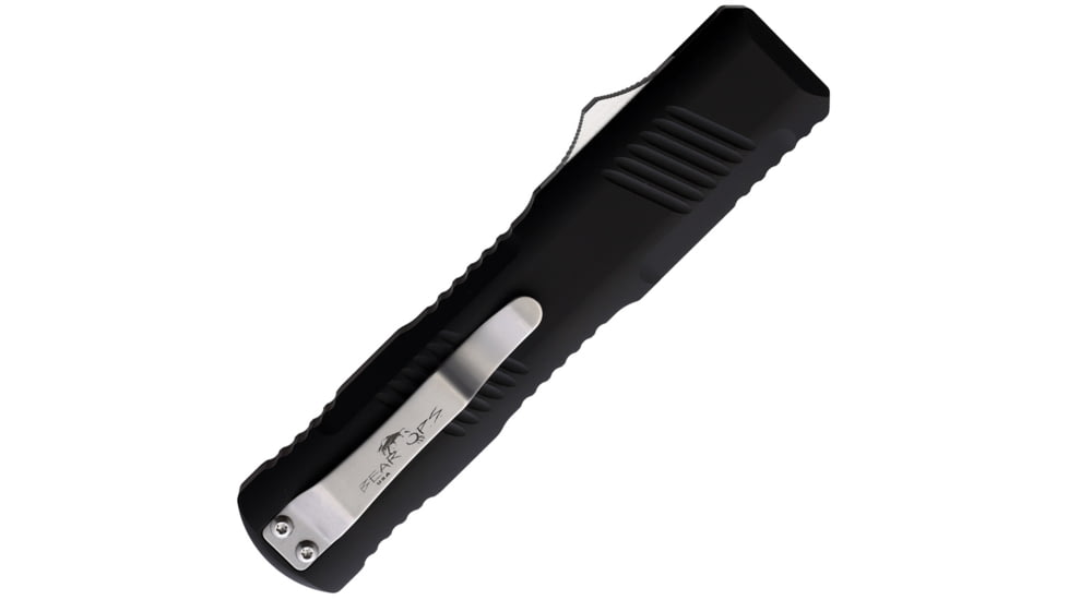 Bear &amp; Son Cutlery Auto OTF Tanto Automatic Folding Knife, 3.50 in, Stainless Steel, Tanto Blade, Aluminum Handle, BCOTF210ALBKS