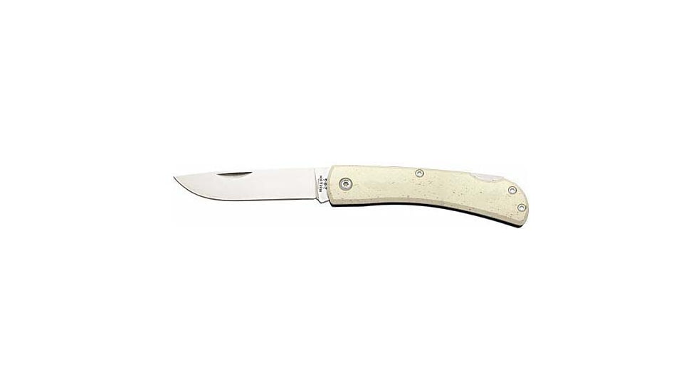 Bear &amp; Son Cutlery Farmhand White Bone Folding Knives, 2.75in, 440 Stainless Steel, White Bone Handle, WSC37L