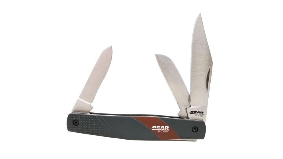 Bear &amp; Son Cutlery Closed Aluminum Stockman, 3 1/2in, Black 61533