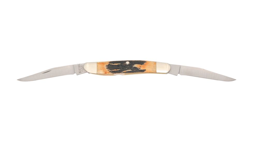 Bear &amp; Son Muskrat Stag Bone Fold Knife BC5247