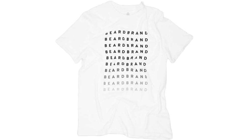 Beardbrand Shirt - Mens, Forever Tee Print, White/Black, 2XL, 331020