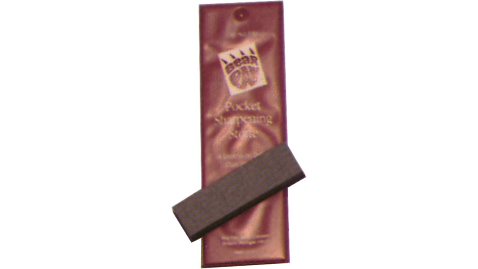 BearPaw Pocket Stone for Knives, Tools and Hooks, 3in x 1in, PBS