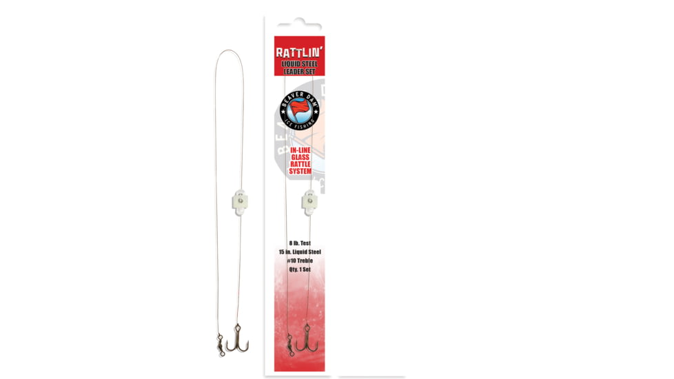 Beaver Dam Rattlin Liquid Steel Leaders, 24 LB / #4 HK, RLS24-4GL