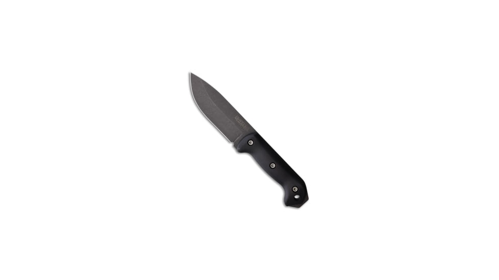KA-BAR Knives Becker Companion Fixed Blade Knife, 5.375in, CPM MagnaCut, Drop Point Blade, Ultramid, Black Handle, Black/Black Gray, 10.625 inch, BHQ-216727