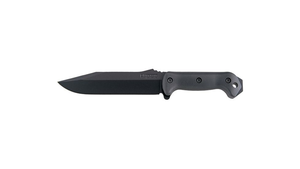KA-BAR Knives Becker Combat Utility Knife, Black, Plain Edge