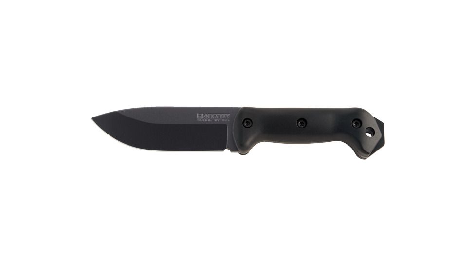 KA-BAR Knives Becker Campanion Knife, Black, Plain Edge
