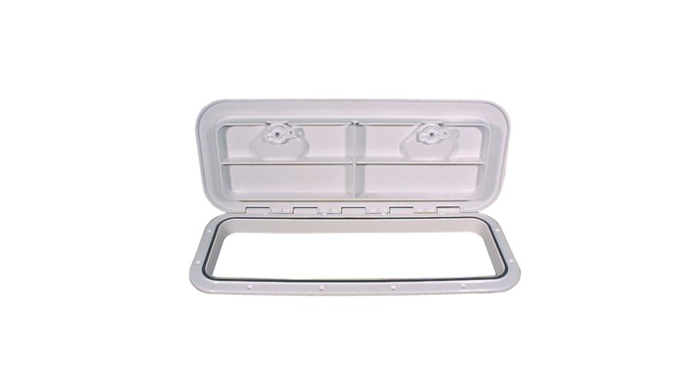 Beckson Marine 10x24" Flush Hatch Horizontal or Vertical - White 46413