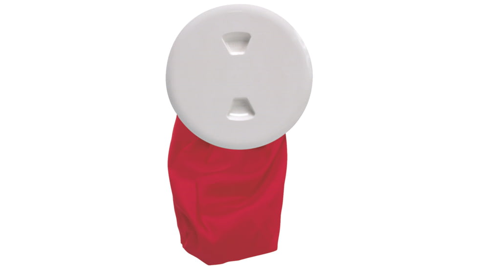 Beckson Marine 5" Stow-Away Deck Plate - White w/12" Bag 46447