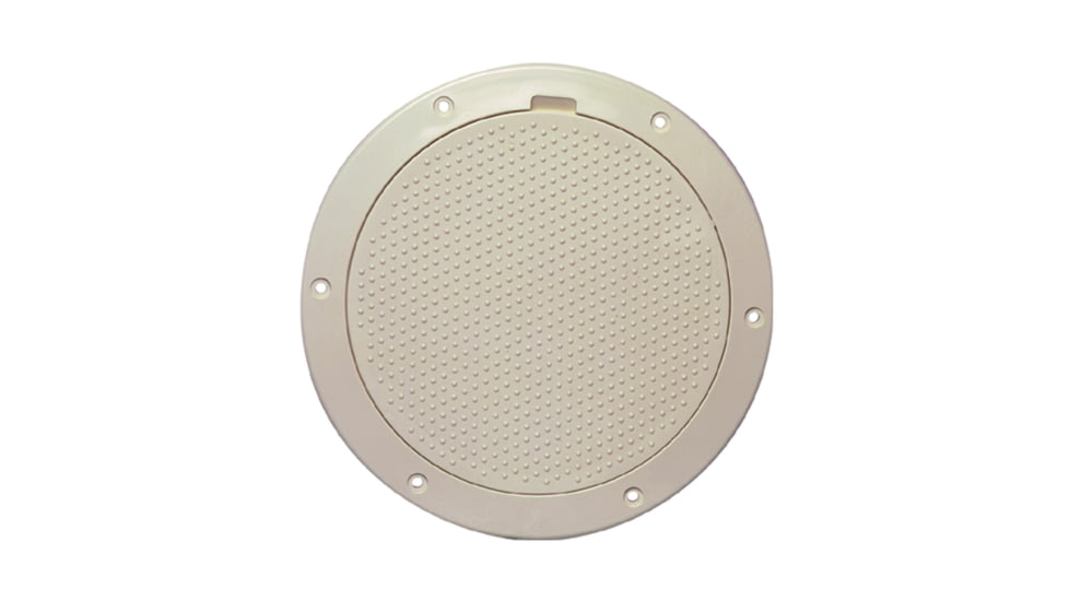 Beckson Marine 6" Non-Skid Pry-Out Deck Plate - Beige 46451