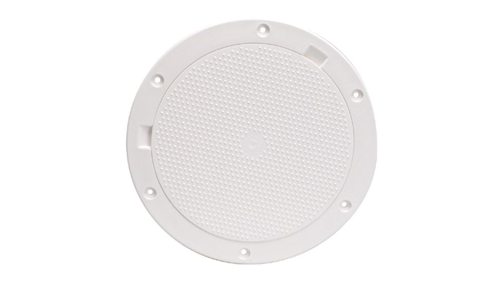Beckson Marine 8" Non-Skid Pry-Out Deck Plate - White 46458
