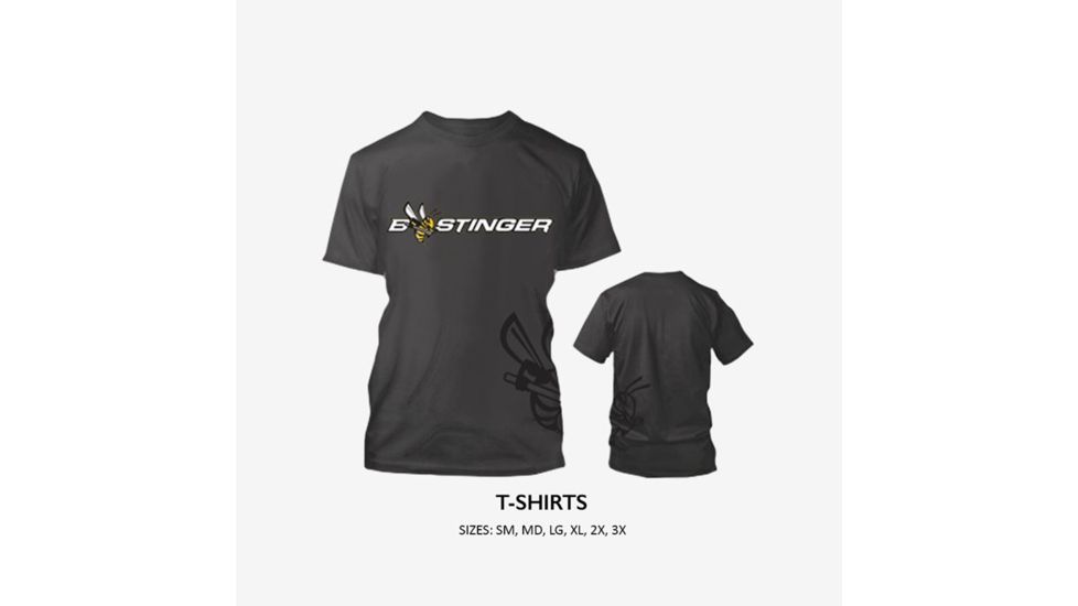 Bee Stinger BS Tee Shirt Grey, Large, BSTSLG