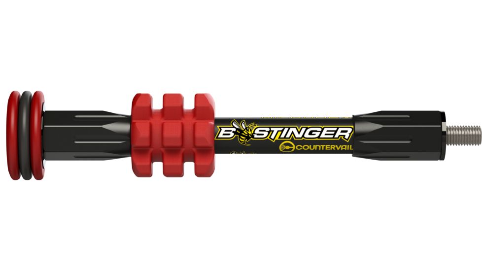 Bee Stinger MicroHex Bow Stabilizer, Red, 6in MHX06RD