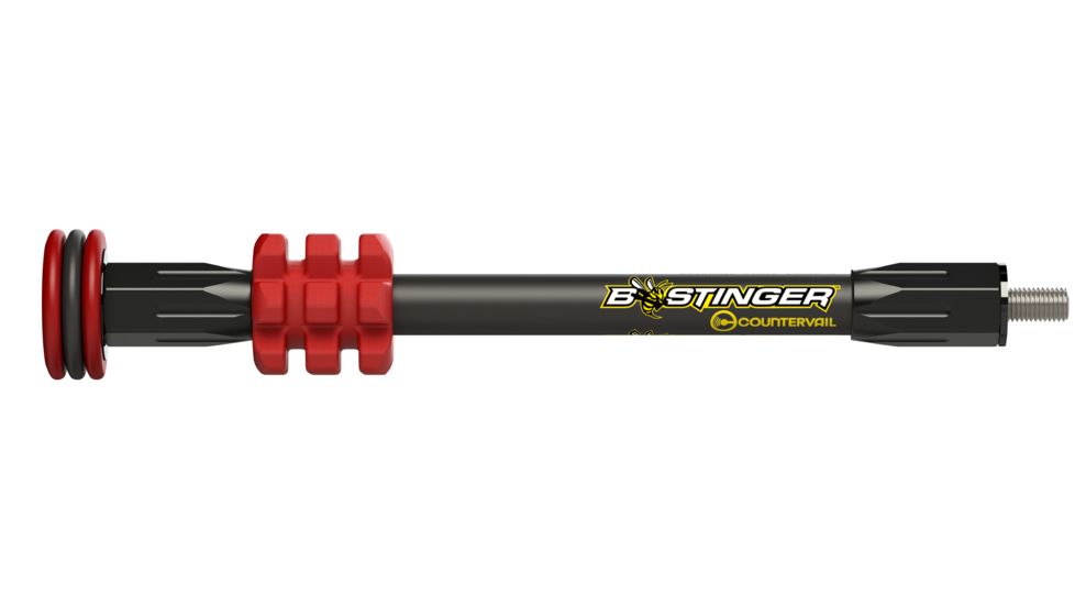 Bee Stinger MicroHex Bow Stabilizer, Red, 8in MHX08RD