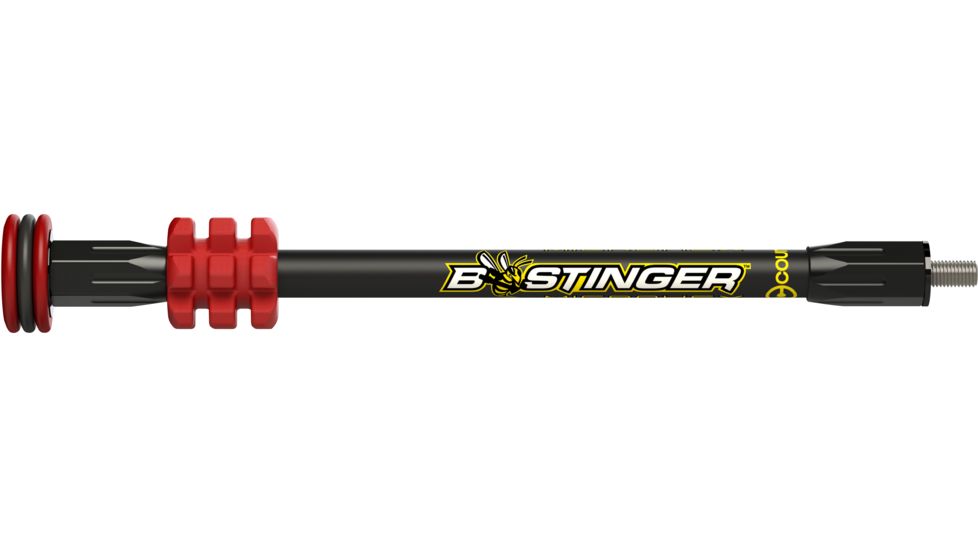 Bee Stinger MicroHex Bow Stabilizer, Red, 10in MHX10RD