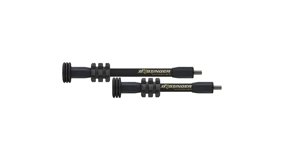Bee Stinger MicroHex Stabilizer Kit 8in/6in, Black, MHXKITNMB