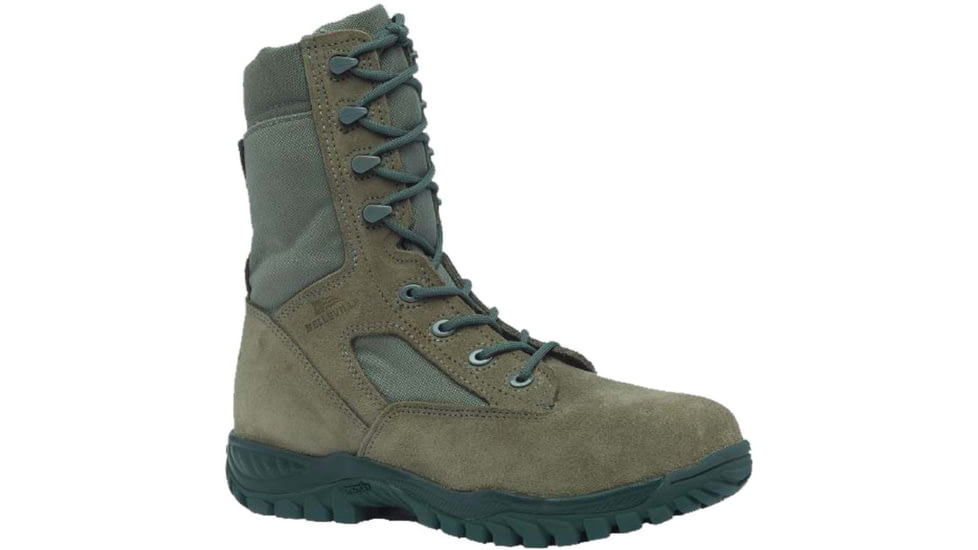 Belleville Mens Hot Weather Tactical Boot - Men's, 4 US, Regular, Steel Safety Toe, Sage, 612ST 040R