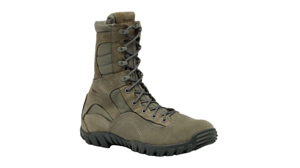 Belleville Mens Hot Weather Hybrid Steel Toe Assault Boot, Sage, 6, Regular 633ST 060R