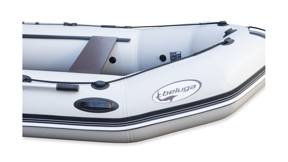 Beluga Boats 11 Feet Inflatable Boat, 4 Person, Light Gray C-11FFDGREY