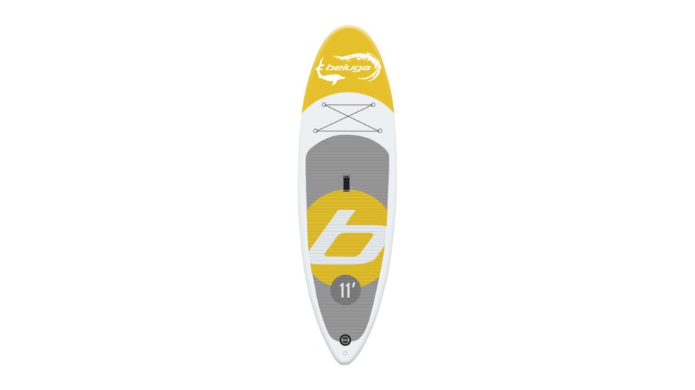 Beluga Boats 11Ft Windsurfing Stand Up Inflatable Paddle Board, Yellow BL11WS