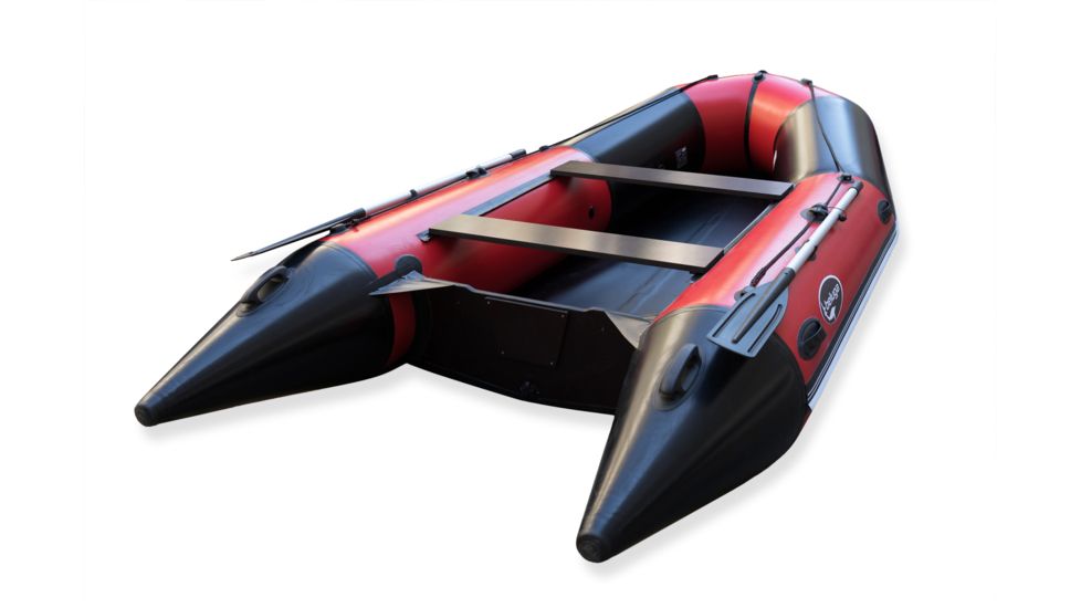 Beluga Boats 12 Feet Inflatable Boat, 6 Person, Red/Black K-12RFDRED