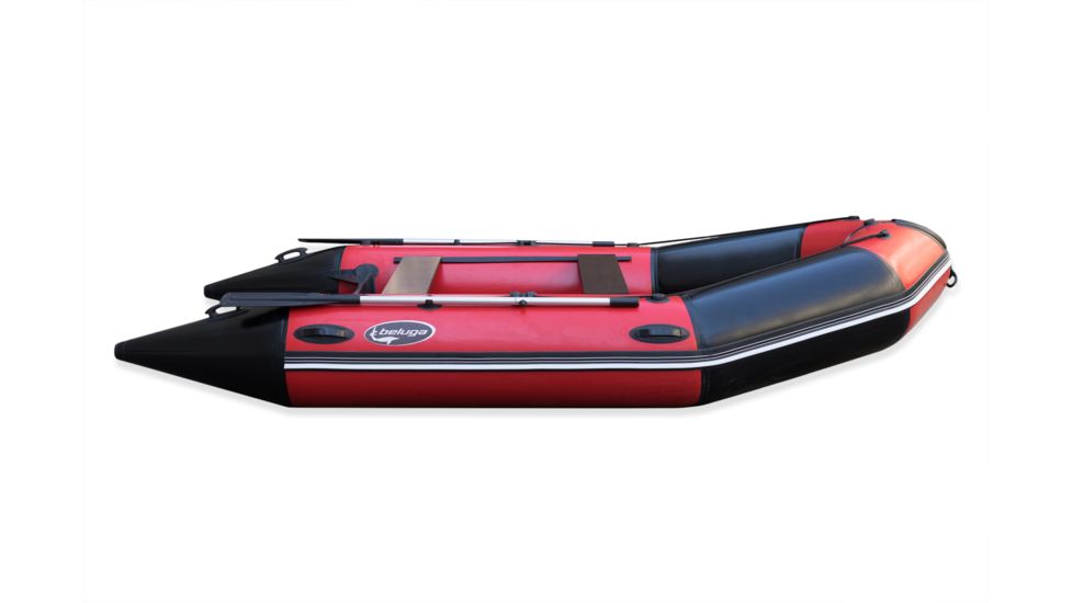 Beluga Boats 12 Feet Inflatable Boat, 6 Person, Red/Black K-12RFDRED